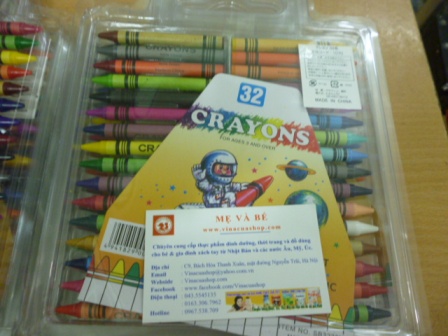 Bộ 32 sáp mầu Crayons Nhật Bản