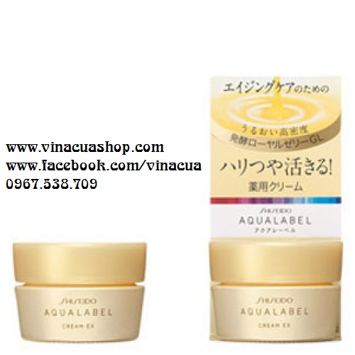 Kem dưỡng Shiseido Aqualabel Cream EX màu vàng