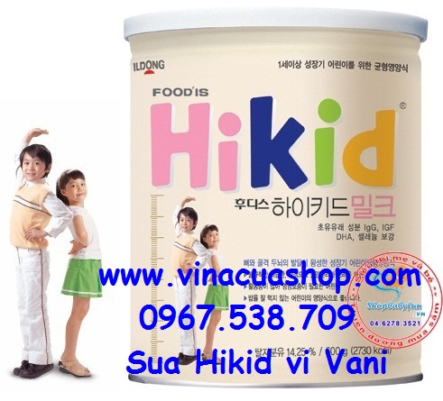 Sữa HiKid premium của hãng Ildong Hàn Quốc - tăng trưởng chiều cao