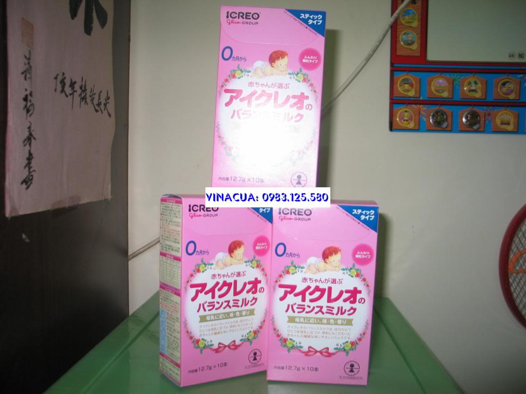 Sữa Nhật Glico 0 (ICREO) dạng thanh (gói).